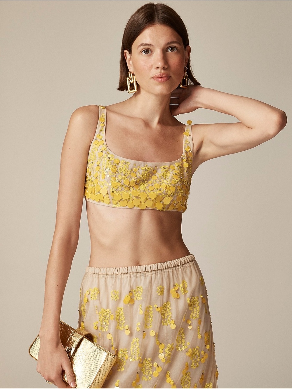 J.Crew Collection sequin-embellished bra top size 20 nwt